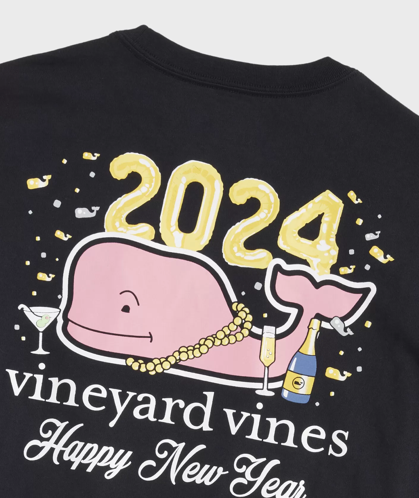 Vineyard Vines 2024 NYE Whale Long-Sleeve Tee< Tees