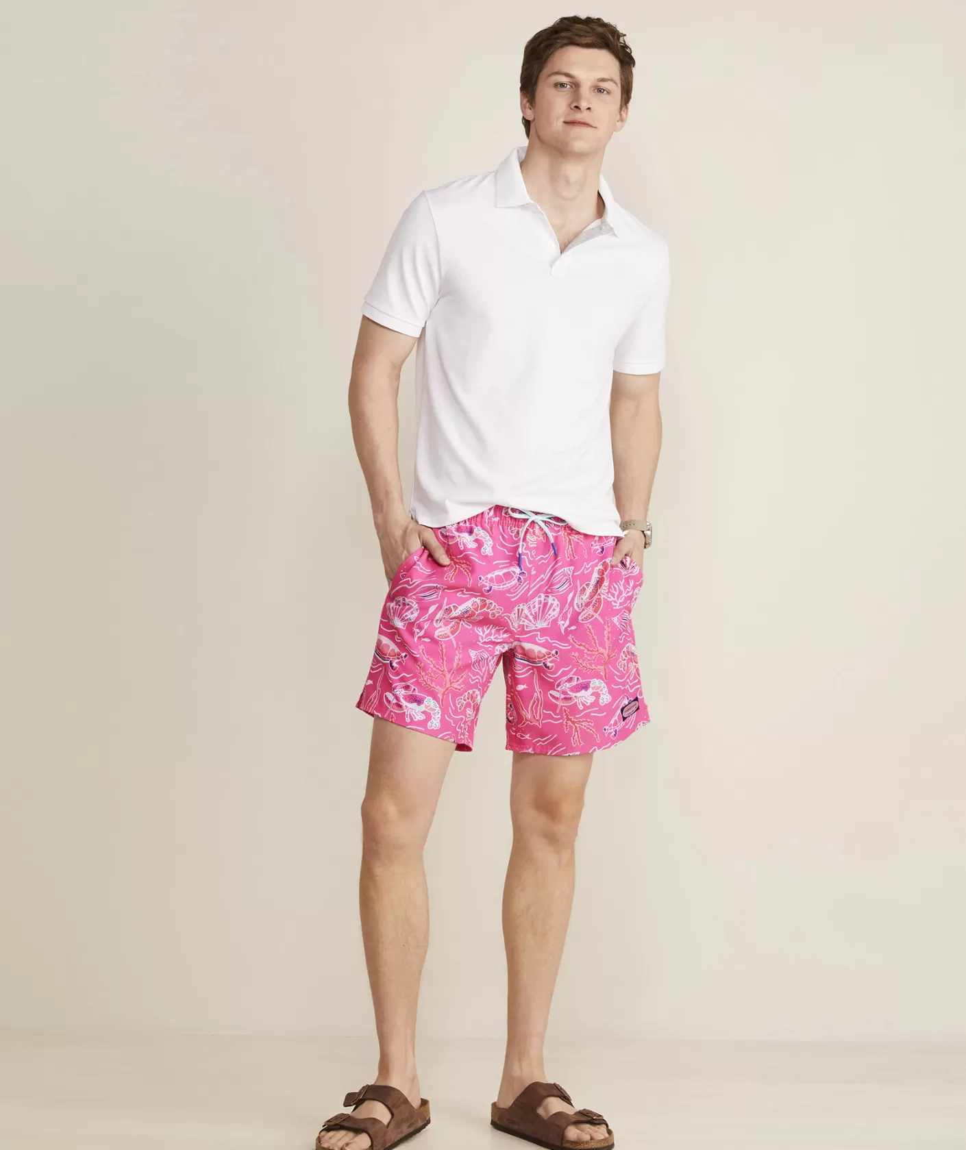 Vineyard Vines 7 Inch Printed Chappy Swim Trunks< Swimwear