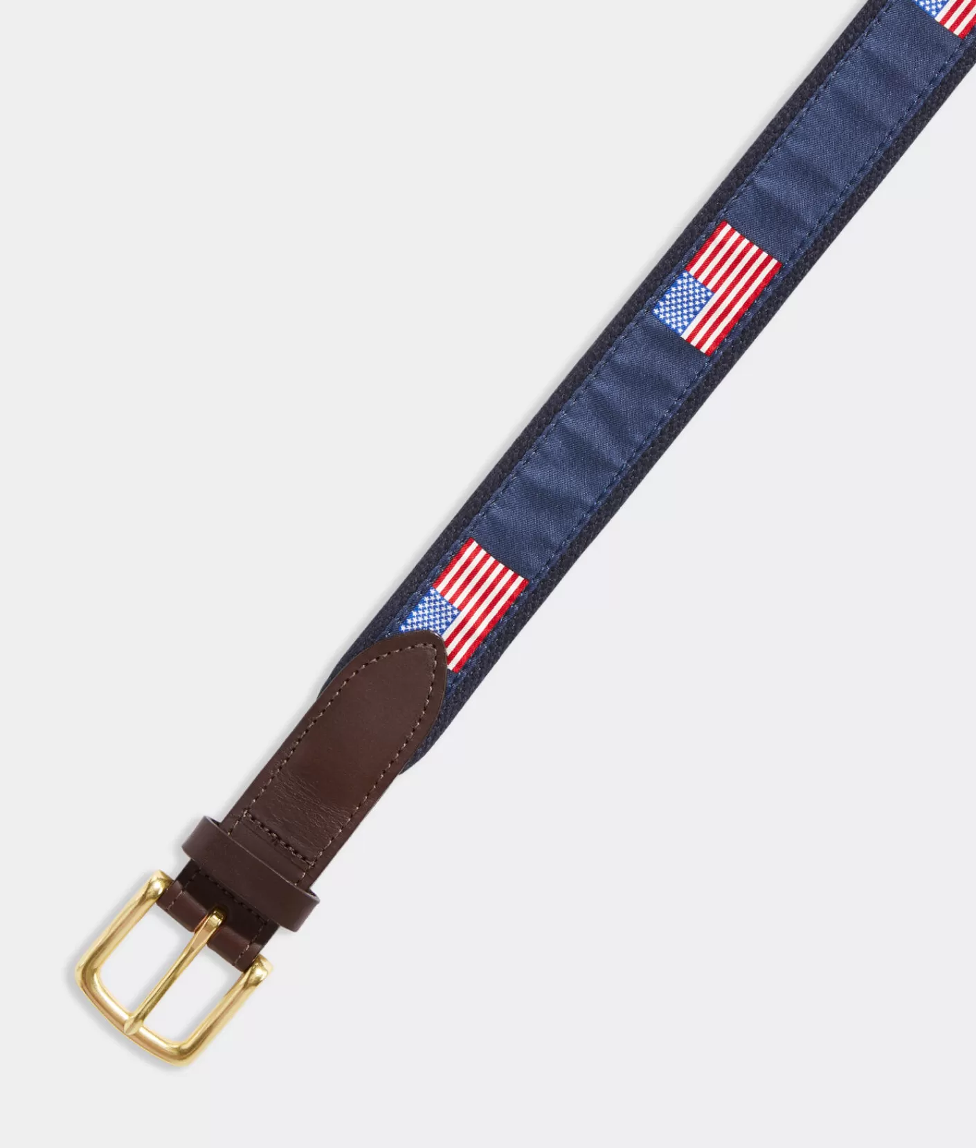 Vineyard Vines American Flags Canvas Club Belt< Belts