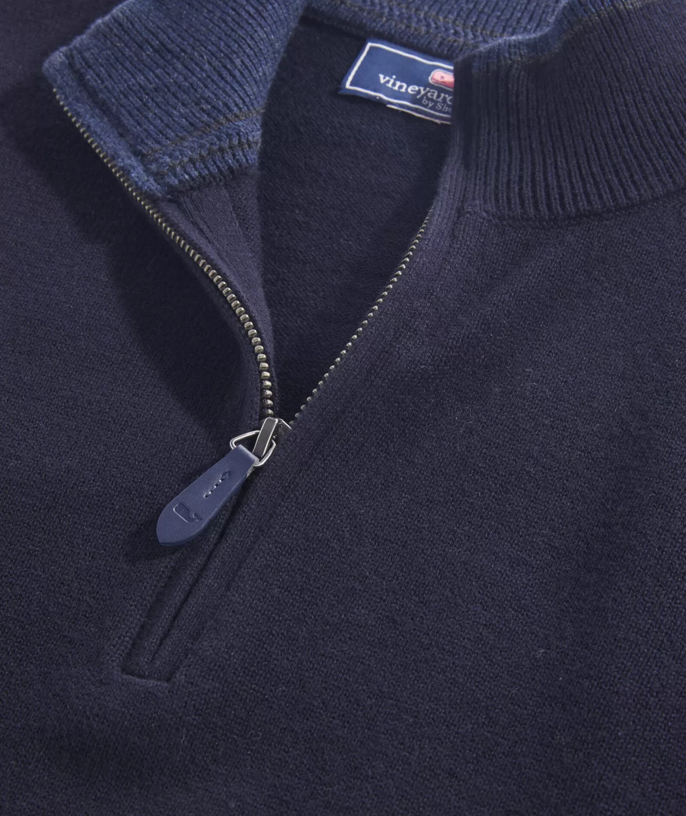 Vineyard Vines Boathouse Tipped Quarter-Zip< Quarter-Zips