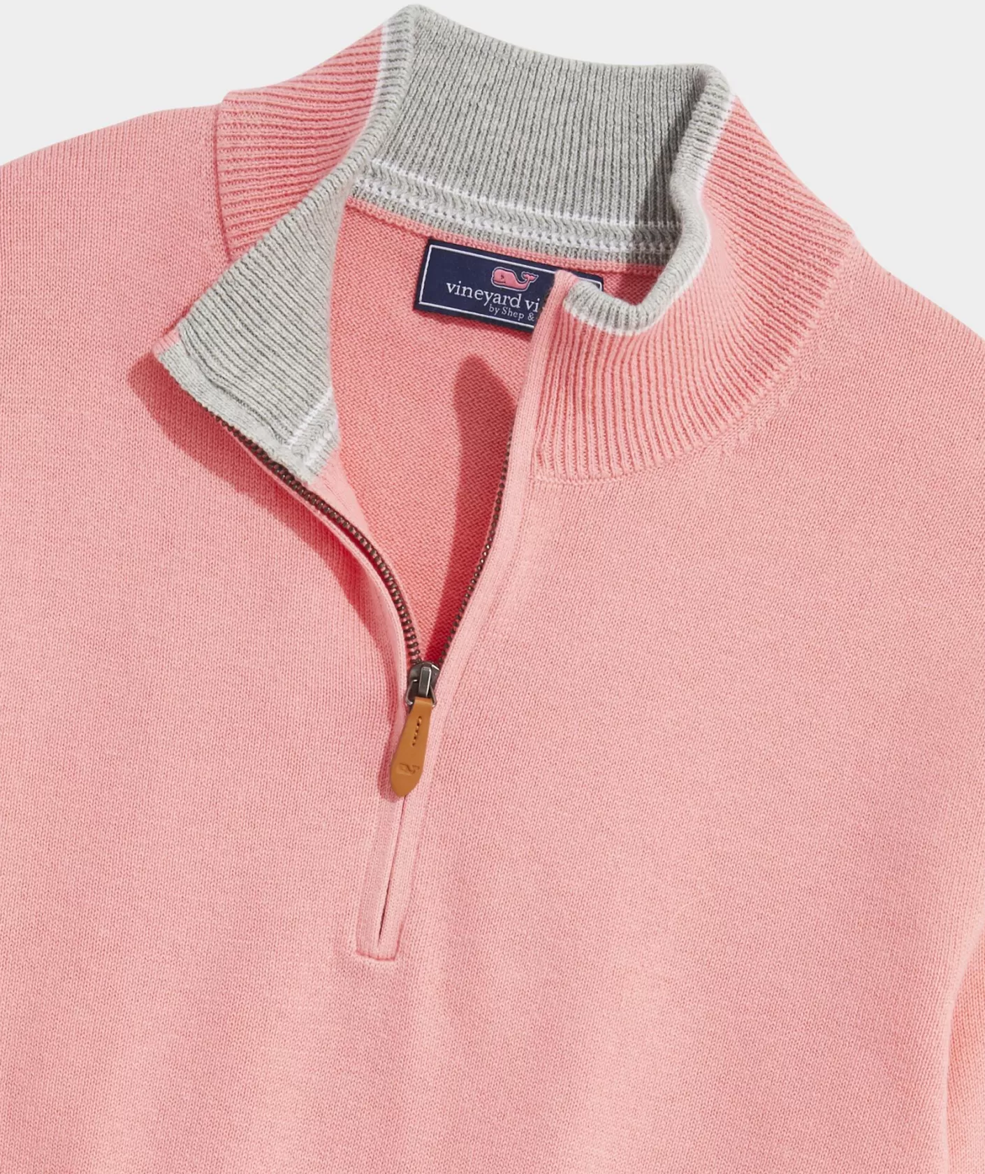 Vineyard Vines Boathouse Tipped Quarter-Zip< Quarter-Zips