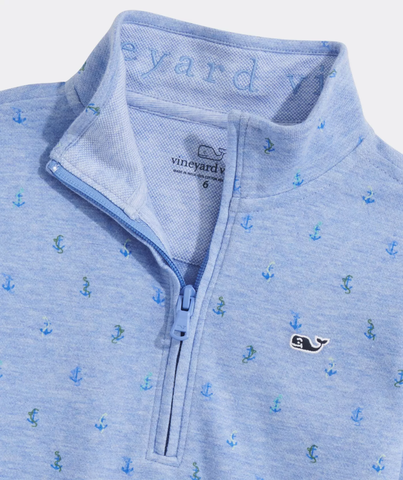 Vineyard Vines Boys' Ahoy Anchor Crewneck< Sweaters