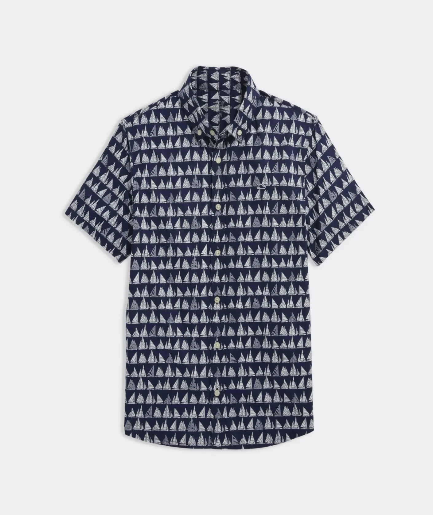 Vineyard Vines Boys' Cotton Short-Sleeve Boat Parade Shirt< Button-Down Shirts