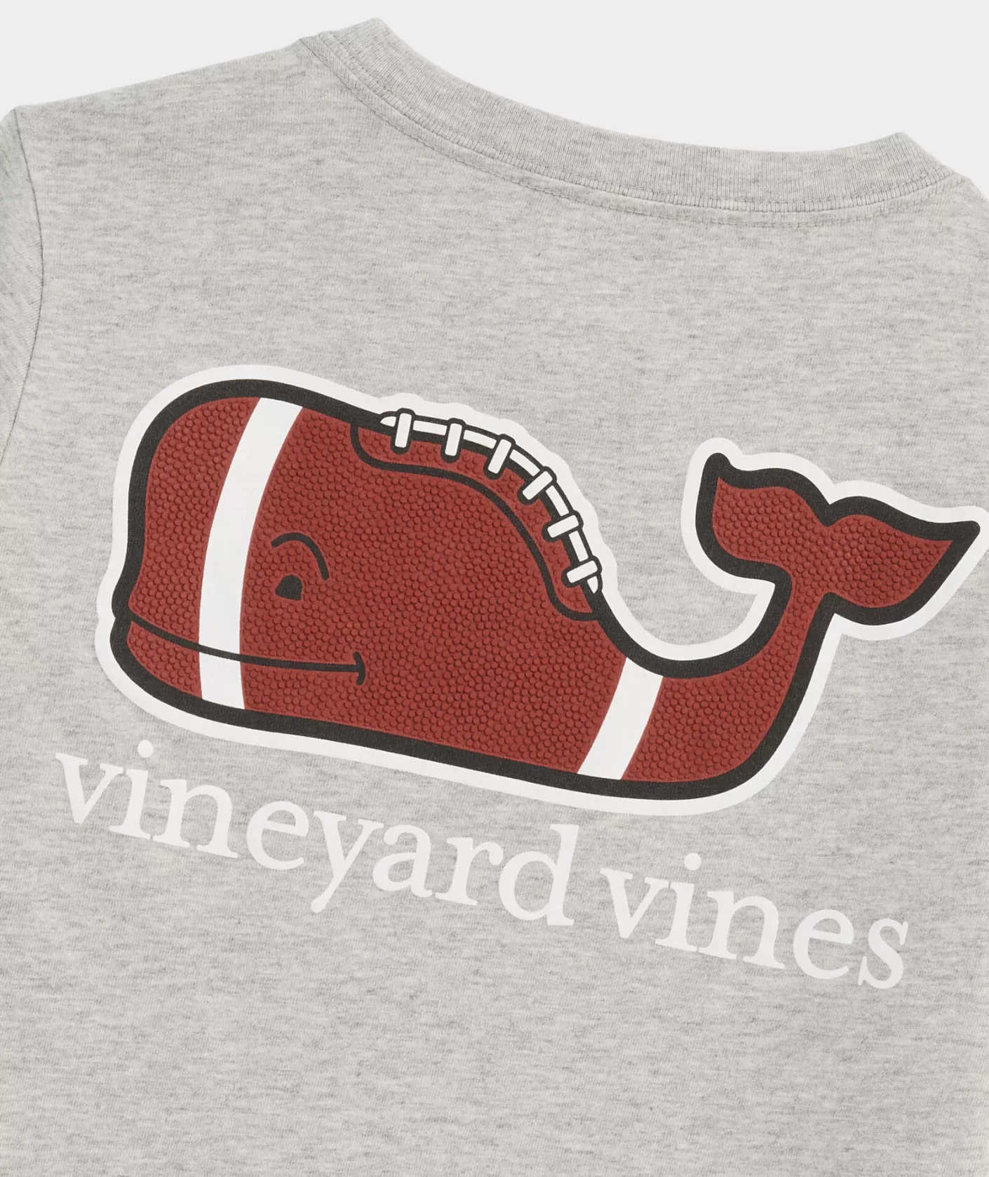 Vineyard Vines Boys' Football Whale Long-Sleeve Pocket Tee< Tees