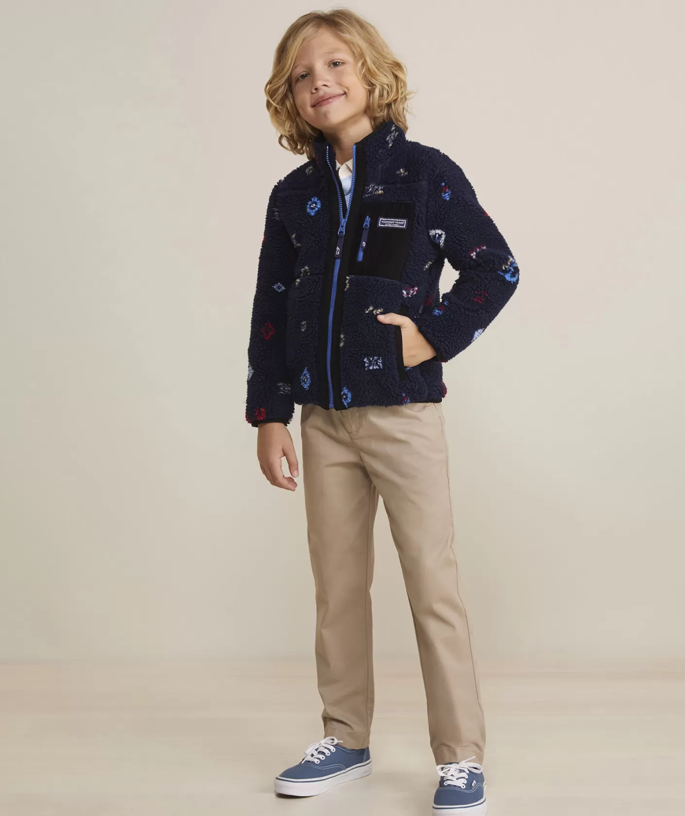 Vineyard Vines Boys' Harbor Fleece Vest< Jackets, Blazers & Vests