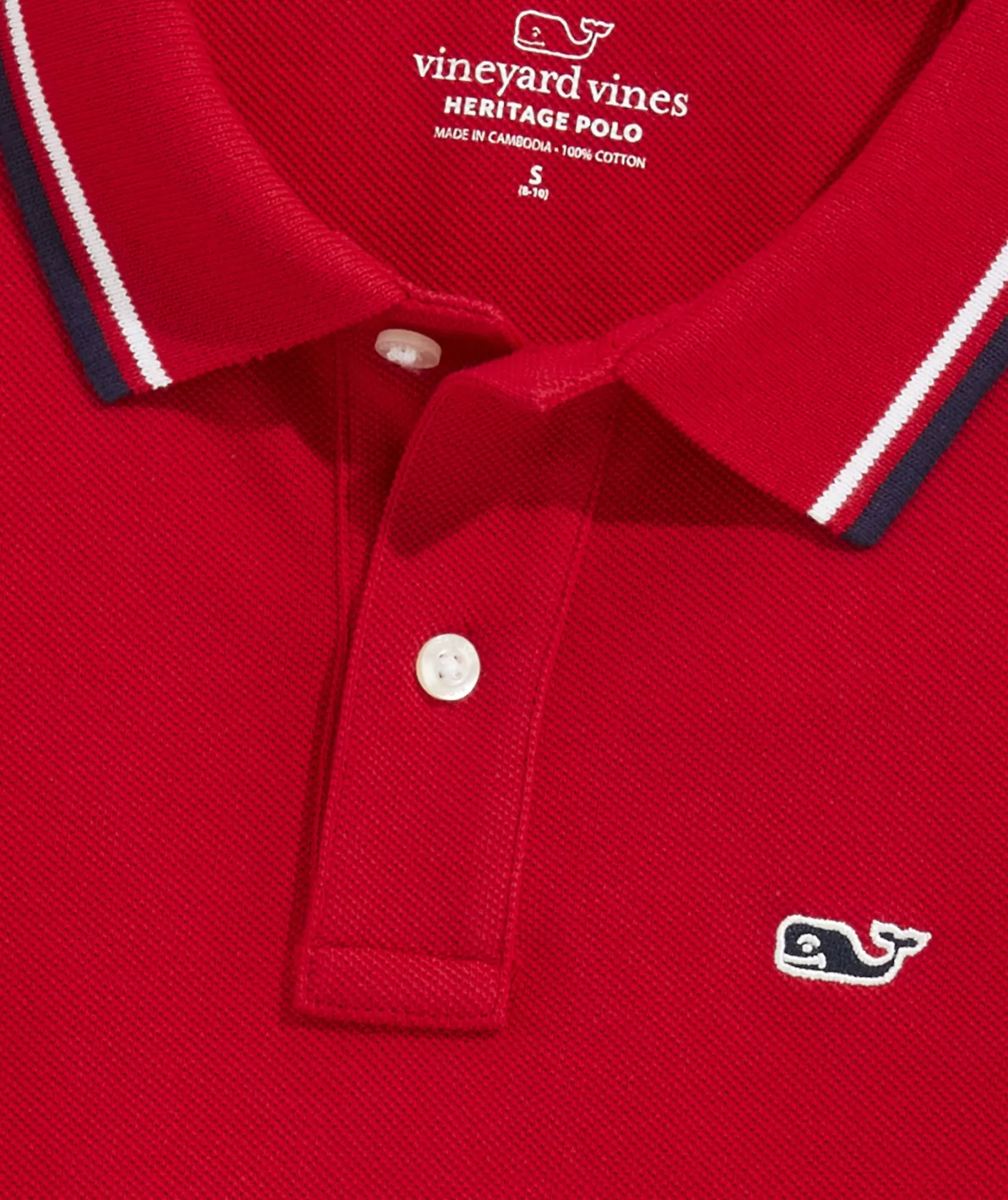Vineyard Vines Boys' Heritage Tipped Pique Polo< Polos