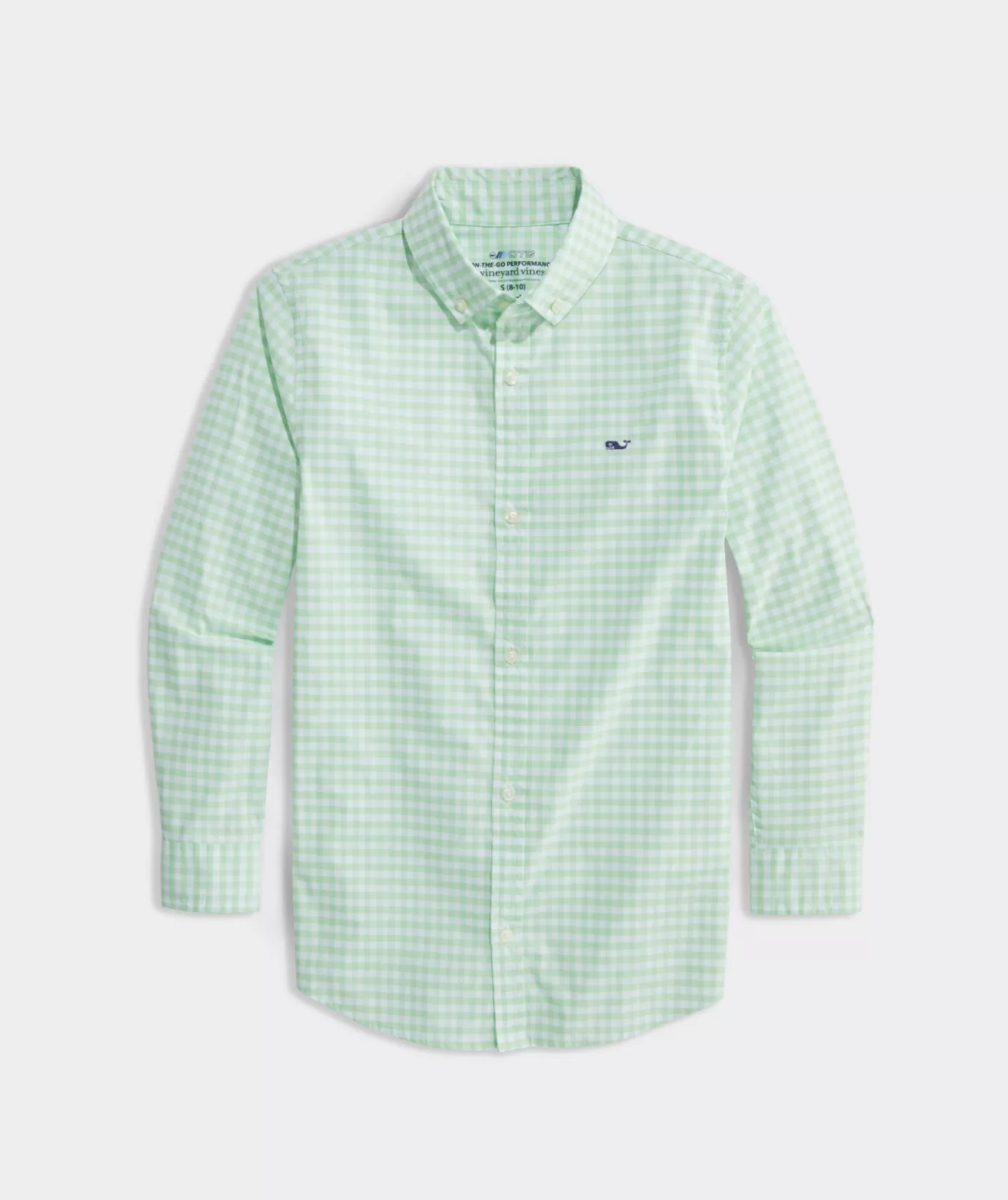 Vineyard Vines Boys' On-The-Go brrrº Gingham Shirt< Button-Down Shirts