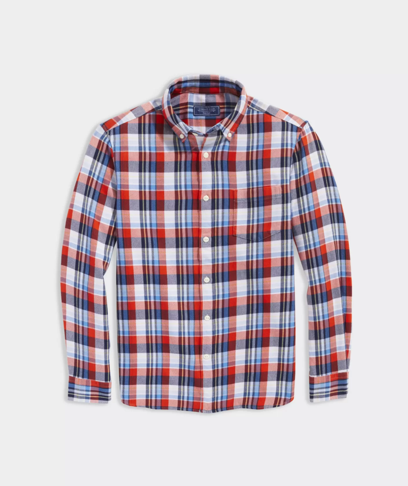 Vineyard Vines Cotton Twill Plaid Shirt< Button-Down Shirts