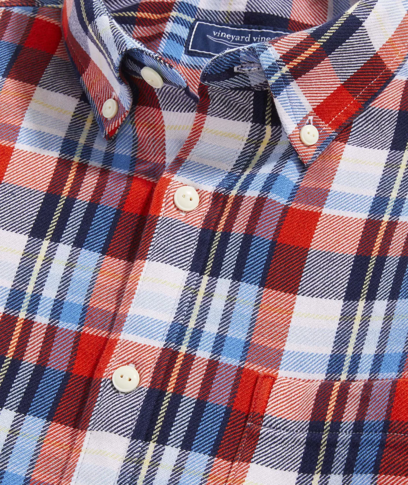 Vineyard Vines Cotton Twill Plaid Shirt< Button-Down Shirts