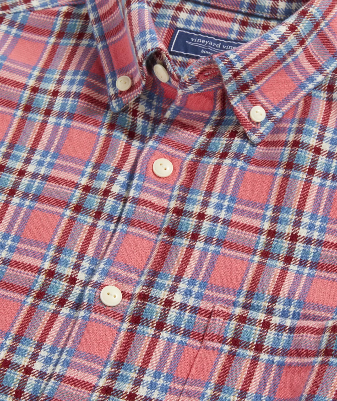 Vineyard Vines Cotton Twill Plaid Shirt< Button-Down Shirts