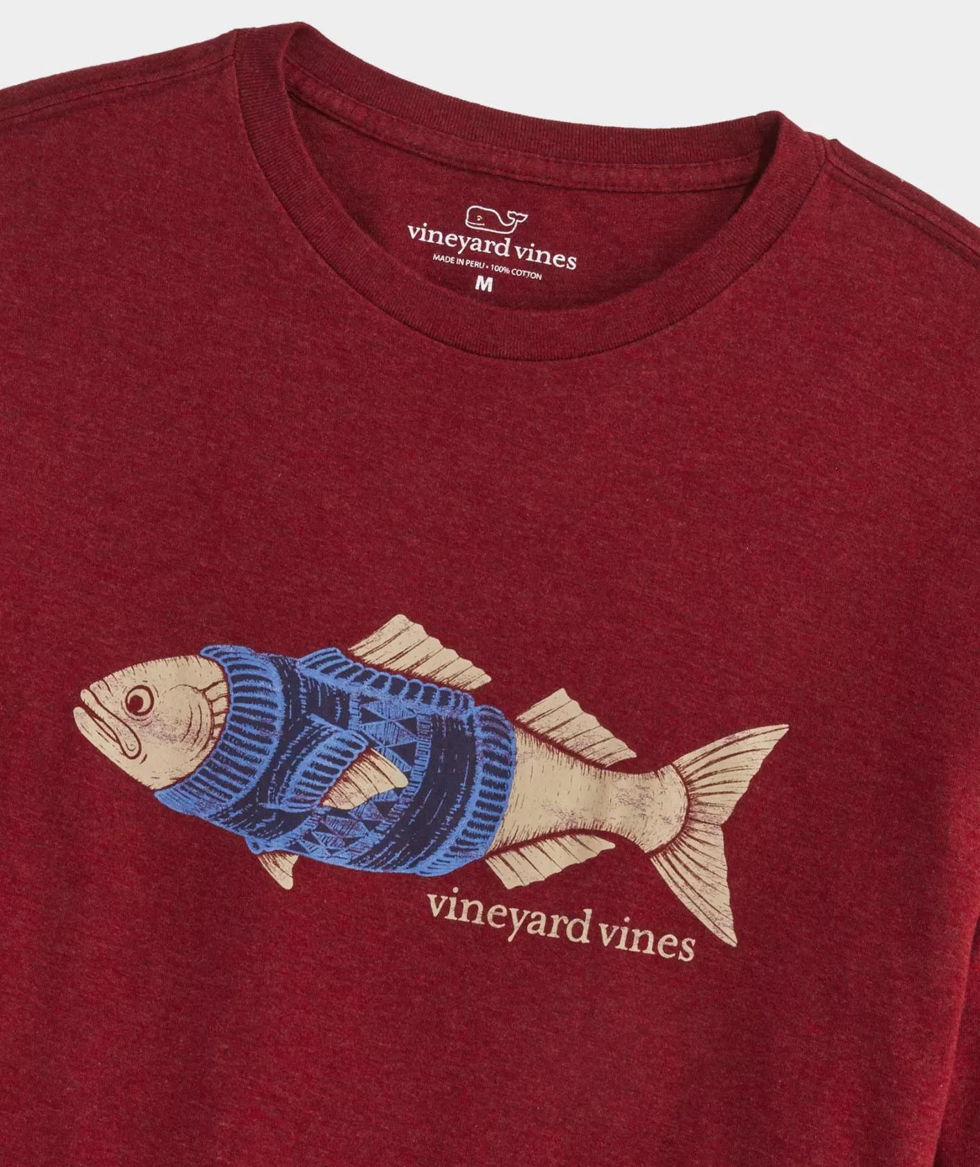 Vineyard Vines Fish In Sweater Long-Sleeve Tee< Tees