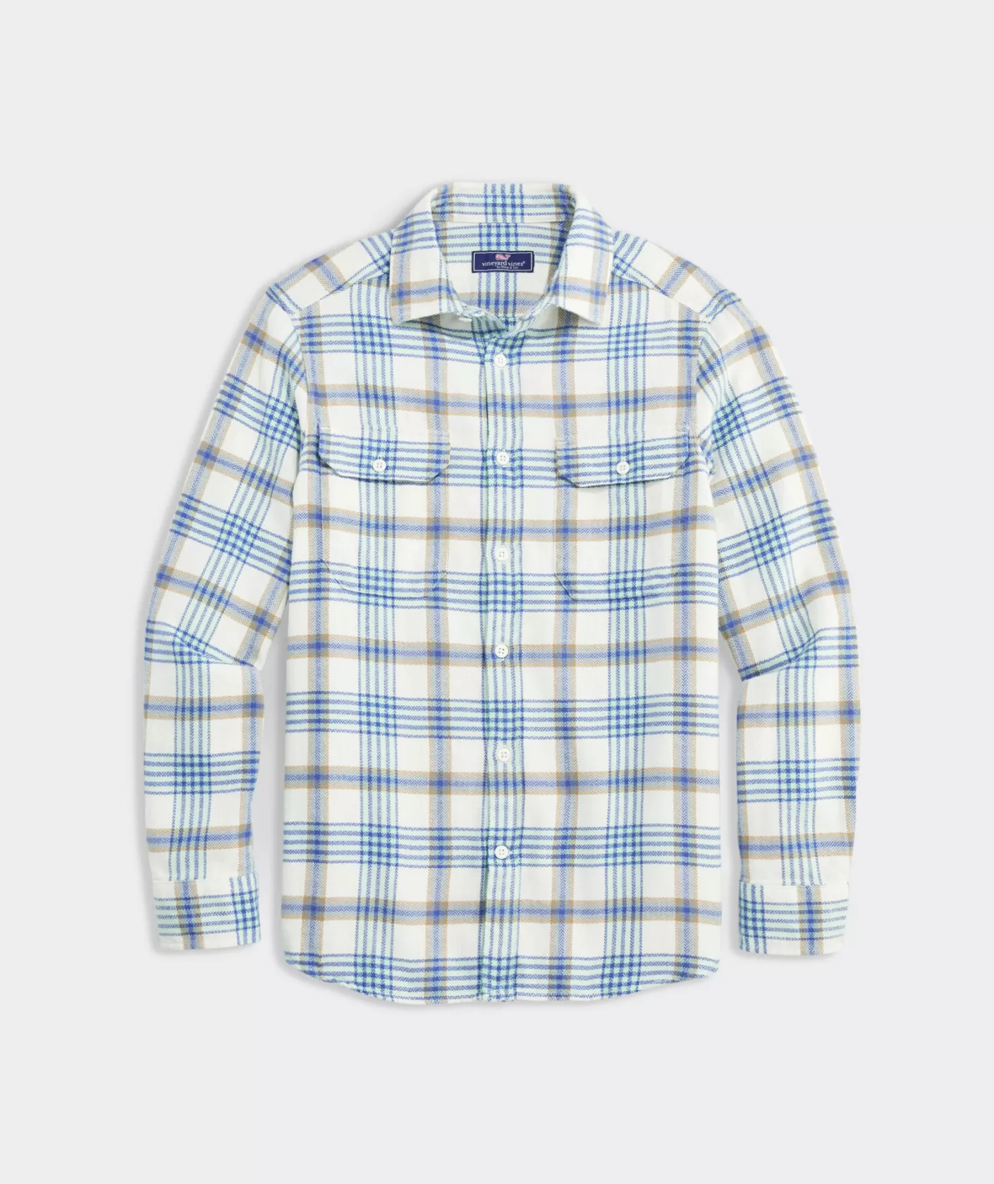 Vineyard Vines Flannel Plaid Herringbone Workshirt< Button-Down Shirts