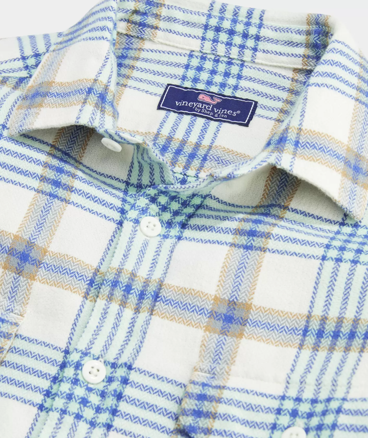 Vineyard Vines Flannel Plaid Herringbone Workshirt< Button-Down Shirts