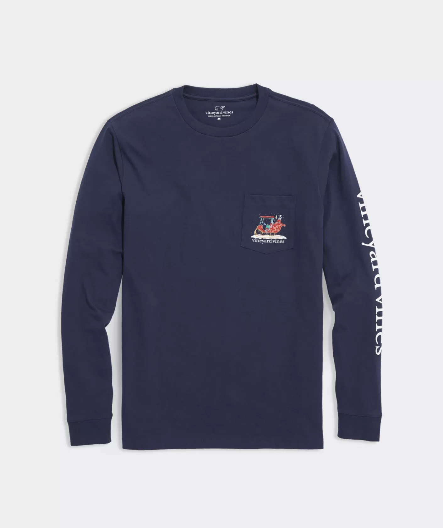 Vineyard Vines Golf Cart Sleigh Long-Sleeve Pocket Tee< Tees