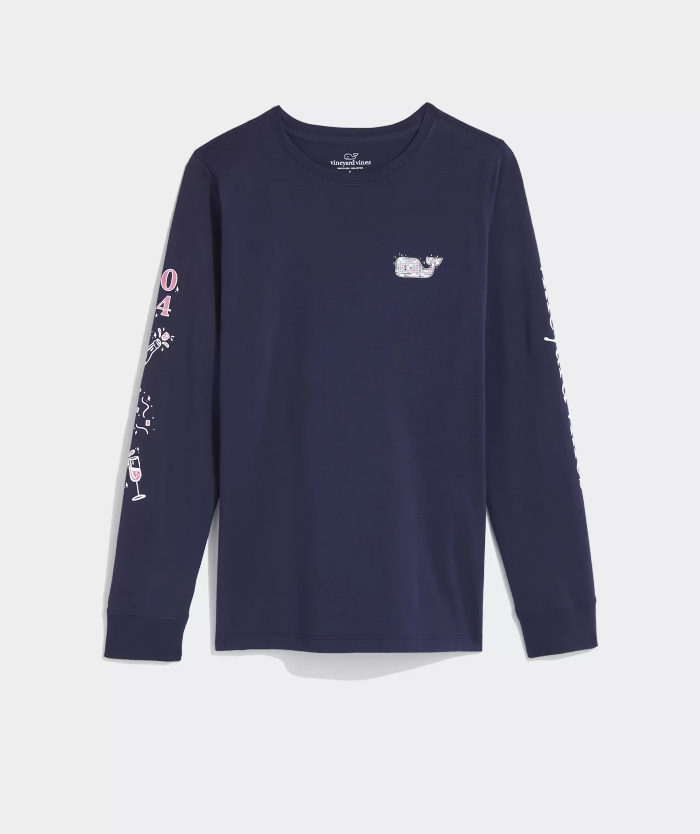 Vineyard Vines Golf Club Light Outline Whale Long-Sleeve Pocket Tee< Tees