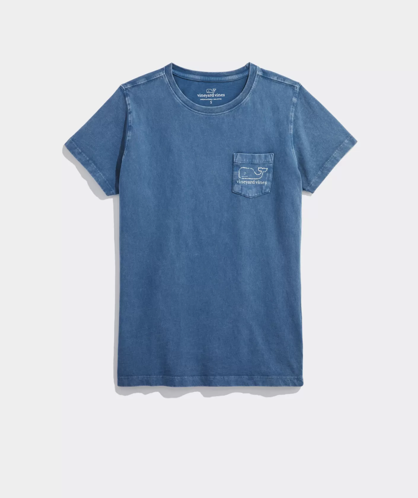 Vineyard Vines Heathered Vintage Whale Short-Sleeve Pocket Tee< Tees