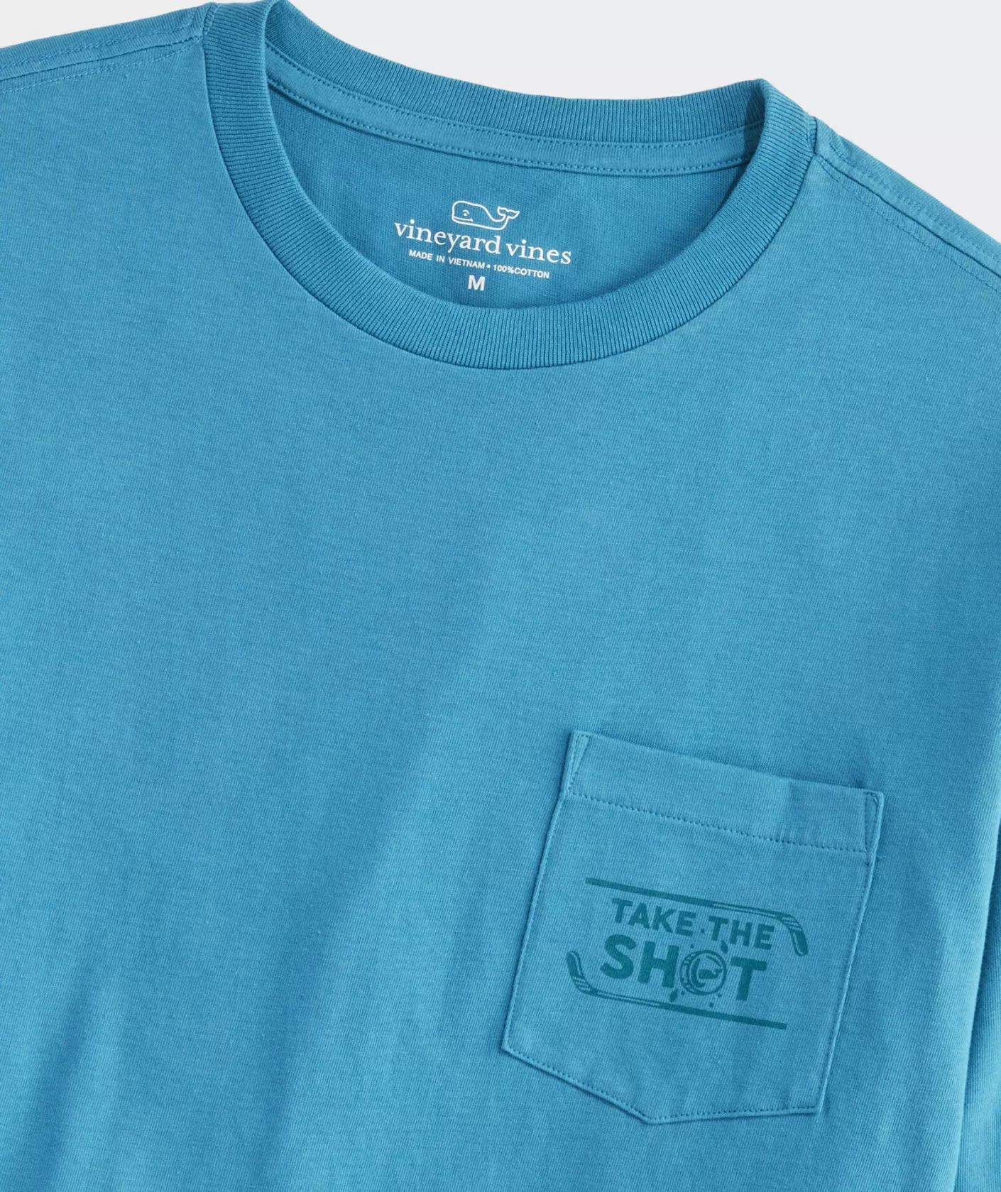 Vineyard Vines Hockey Take The Shot Long-Sleeve Pocket Tee< Tees