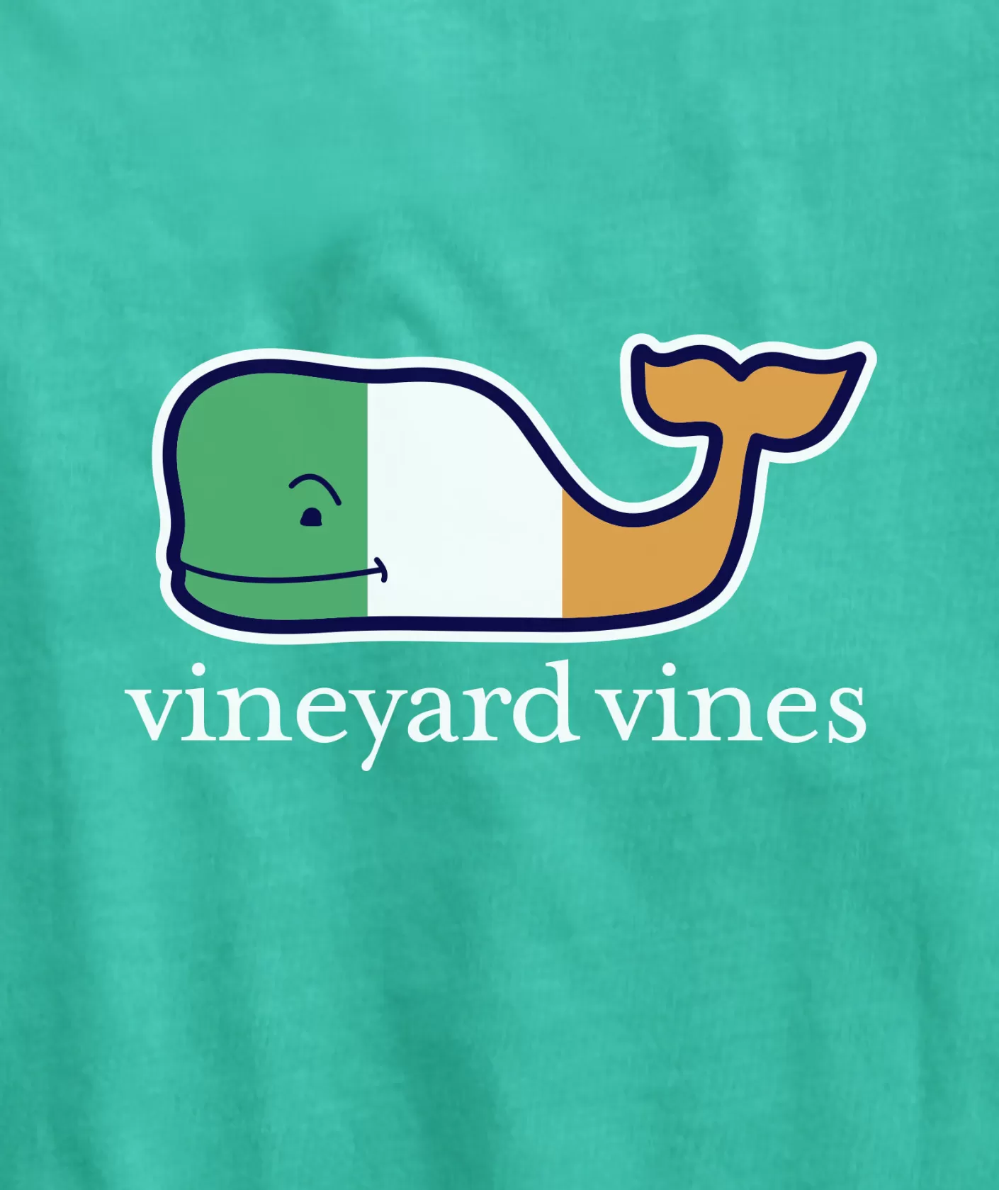 Vineyard Vines Irish Flag Whale Long-Sleeve Pocket Tee< Tees