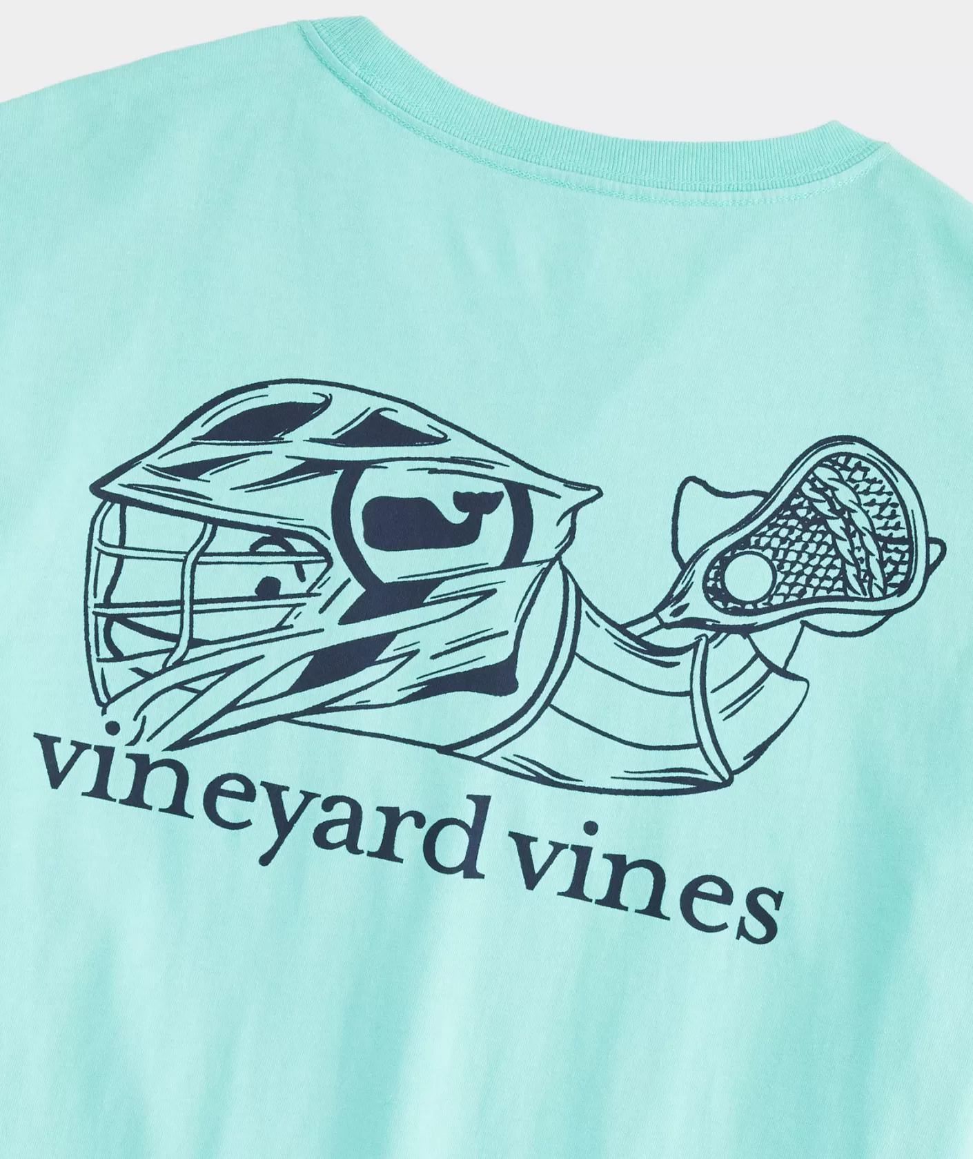 Vineyard Vines Lacrosse Player Outline Long-Sleeve Pocket Tee< Tees