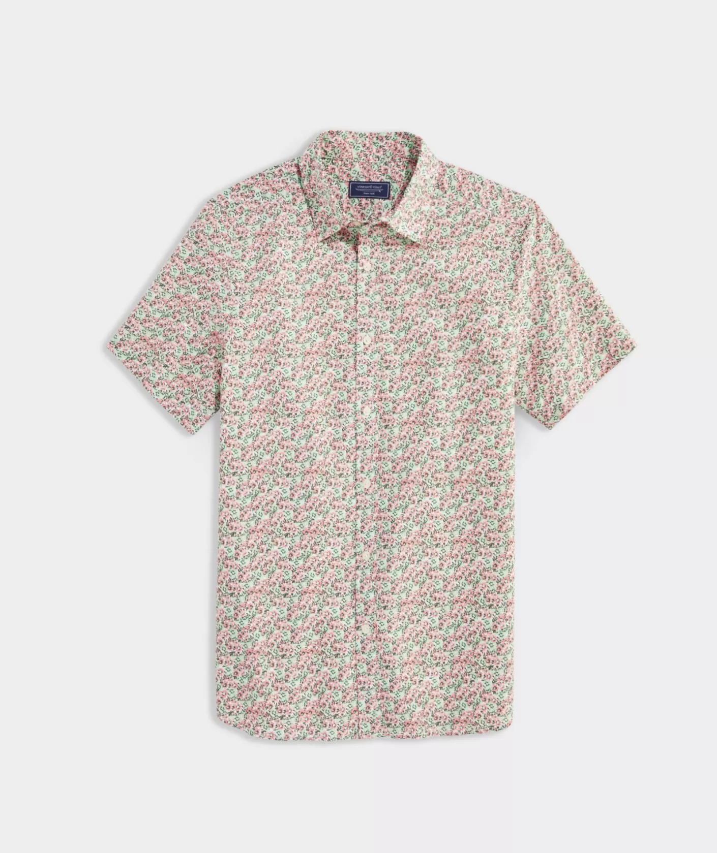 Vineyard Vines Linen Short-Sleeve Stripe Shirt< Mens | Button-Down Shirts