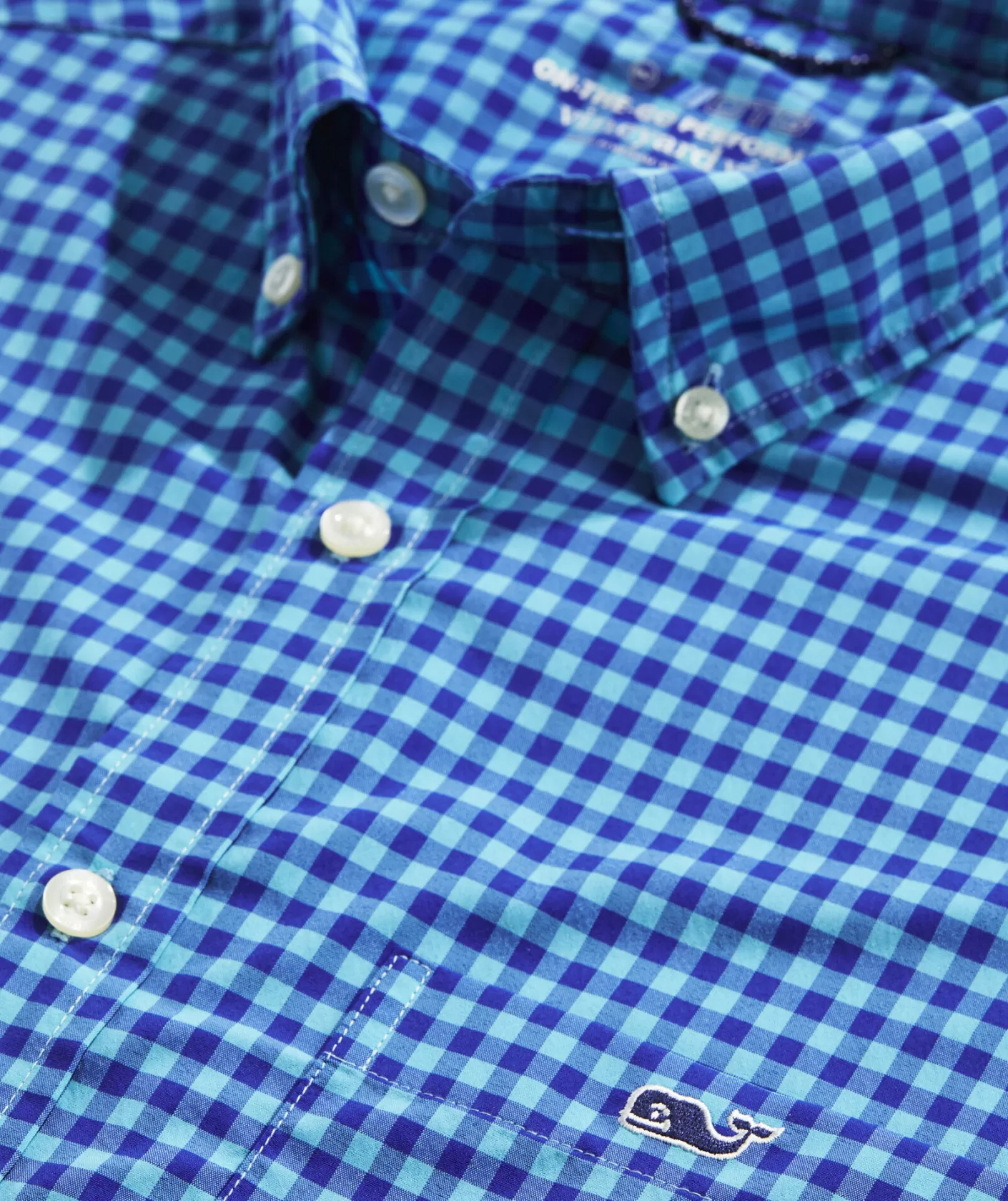 Vineyard Vines On-The-Go Nylon Gingham Shirt< Button-Down Shirts