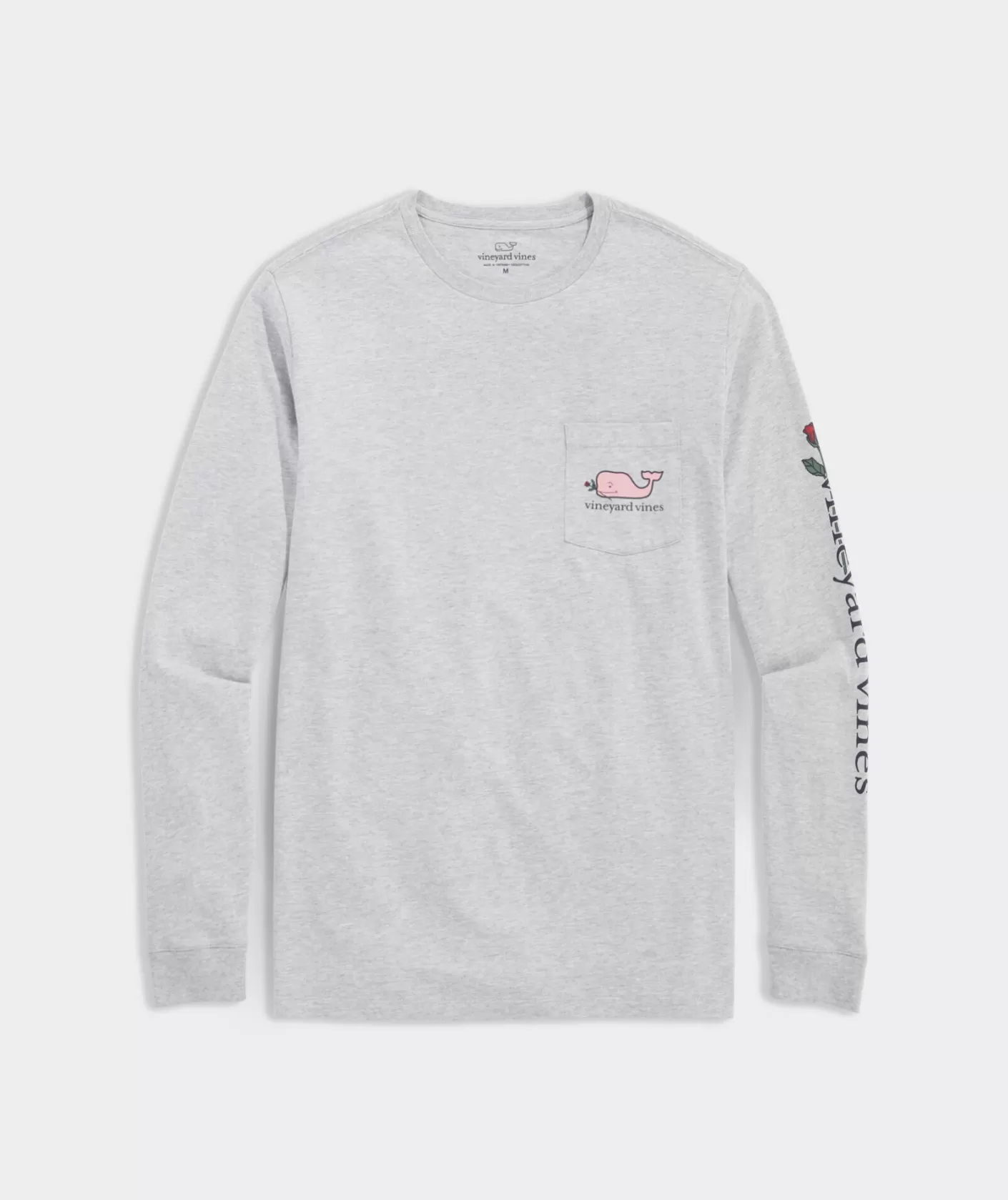 Vineyard Vines Romantic Whale Long-Sleeve Pocket Tee< Tees