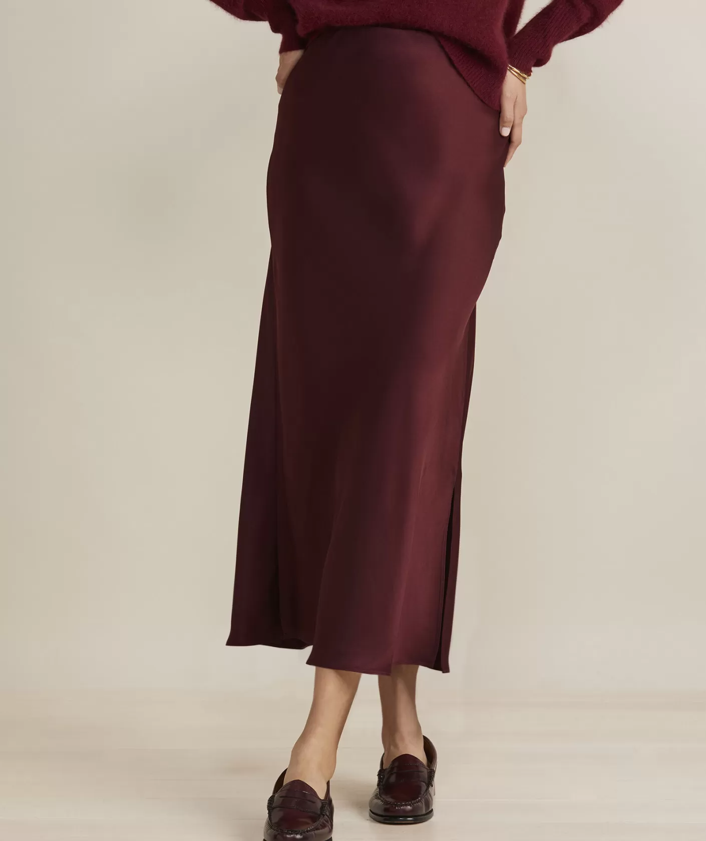 Vineyard Vines Satin Midi Slip Skirt< Dresses & Skirts