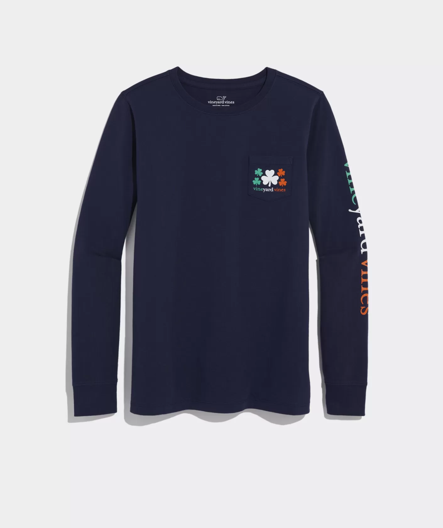 Vineyard Vines Ski Lift Logo Box Long-Sleeve Tee< Tees