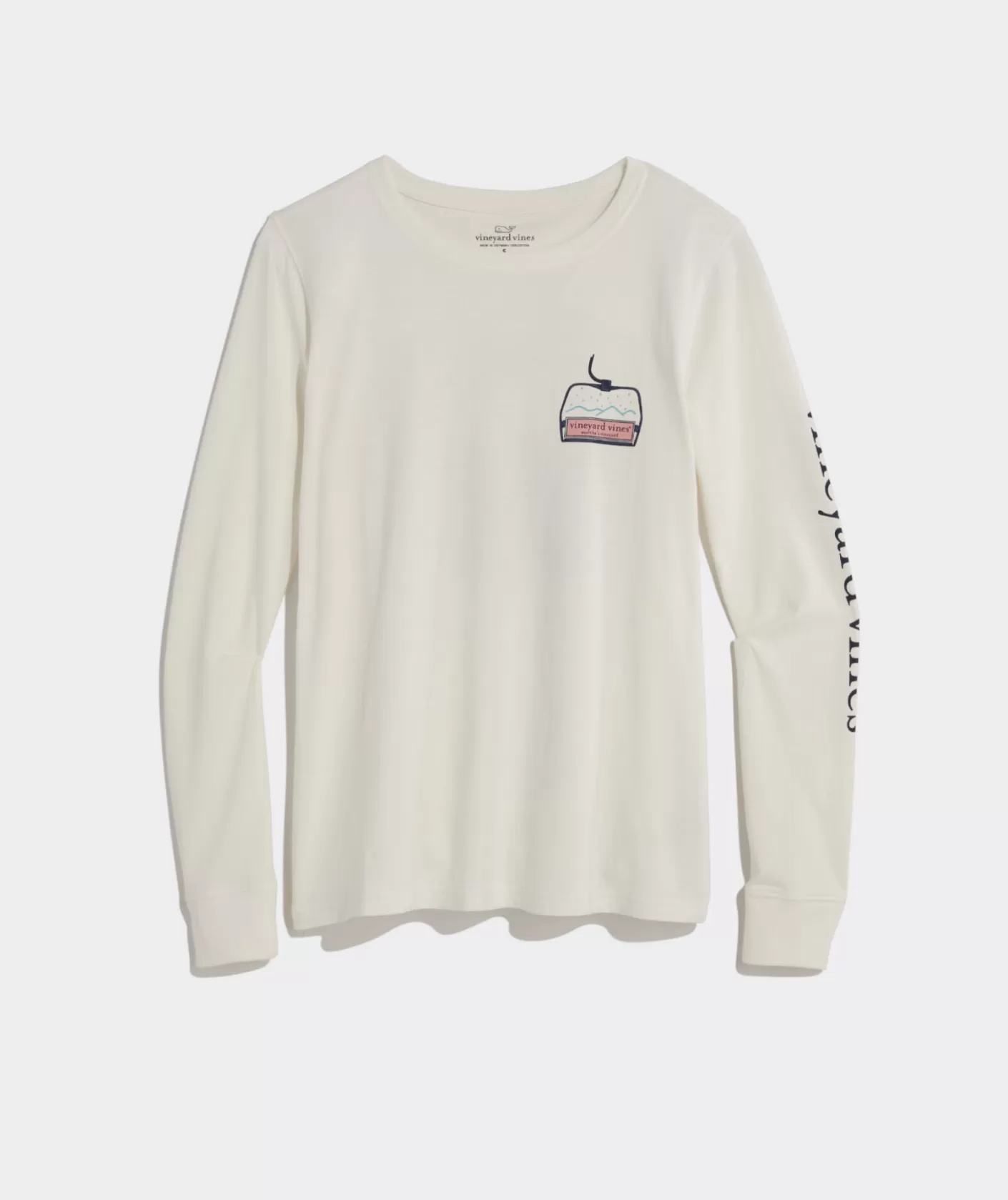 Vineyard Vines Ski Lodge Whale Long-Sleeve Pocket Tee< Tees