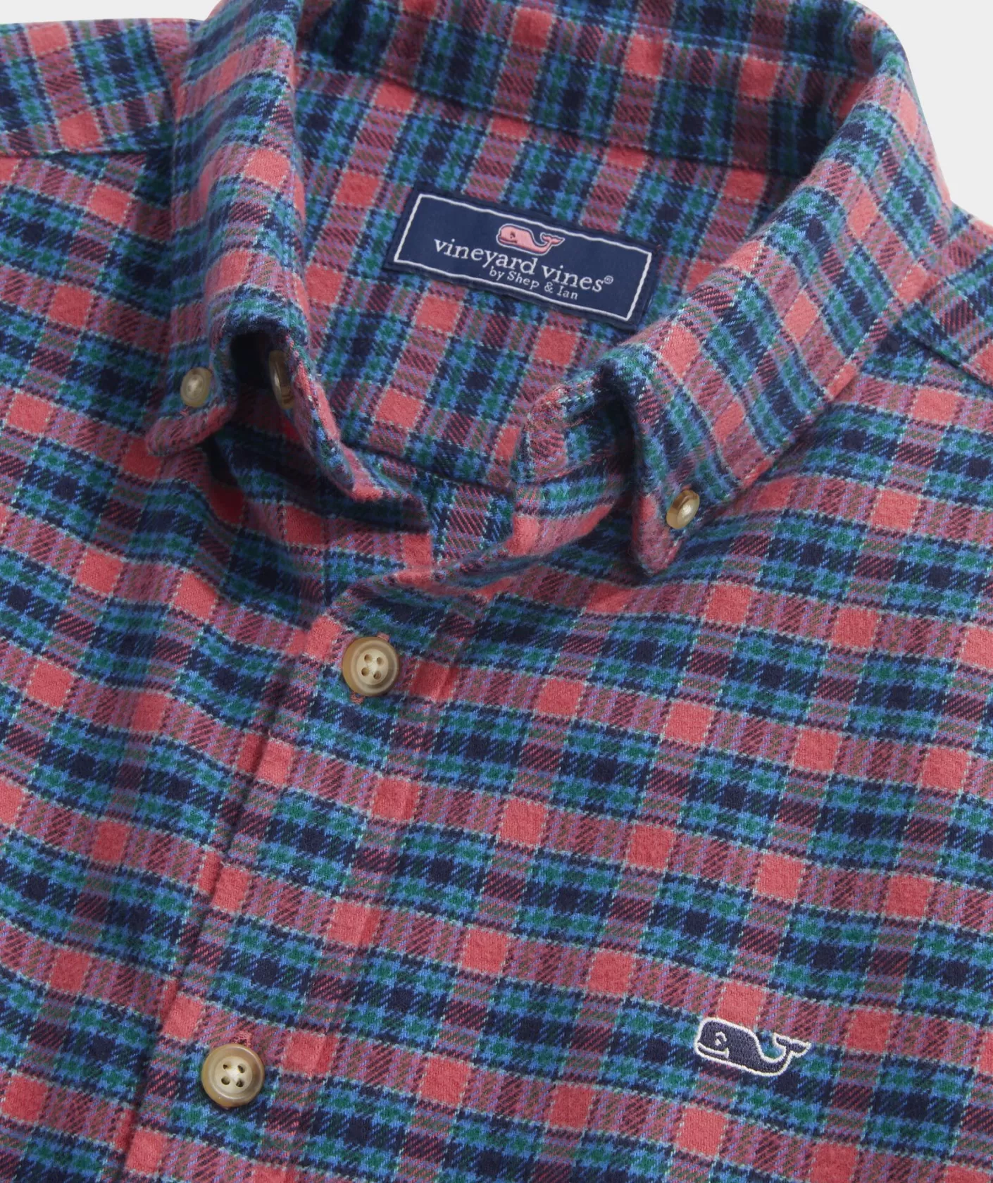 Vineyard Vines Stretch Flannel Check Shirt< Button-Down Shirts