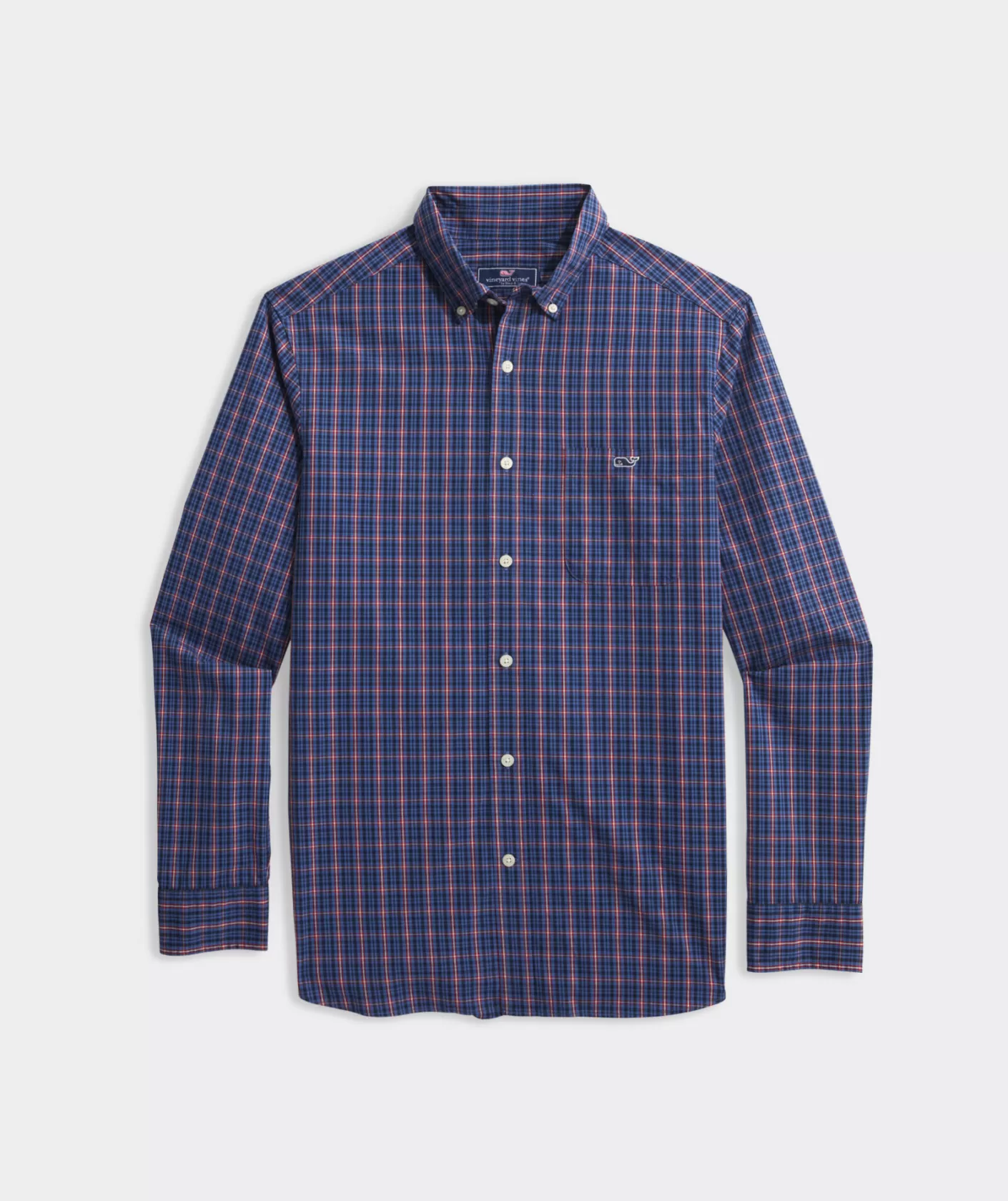 Vineyard Vines Stretch Poplin Check Shirt< Button-Down Shirts