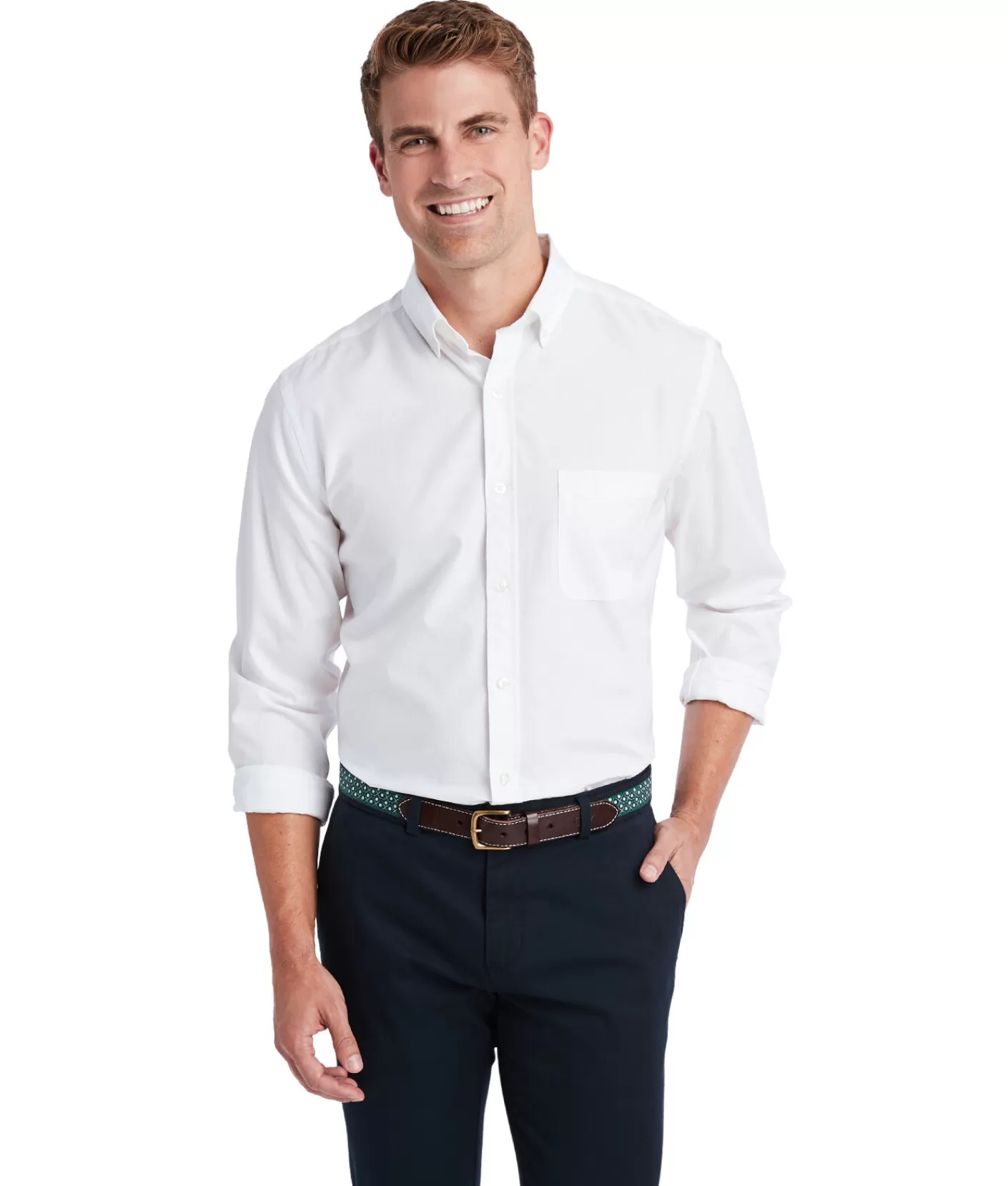 Vineyard Vines Stretch Poplin Solid Shirt< Button-Down Shirts