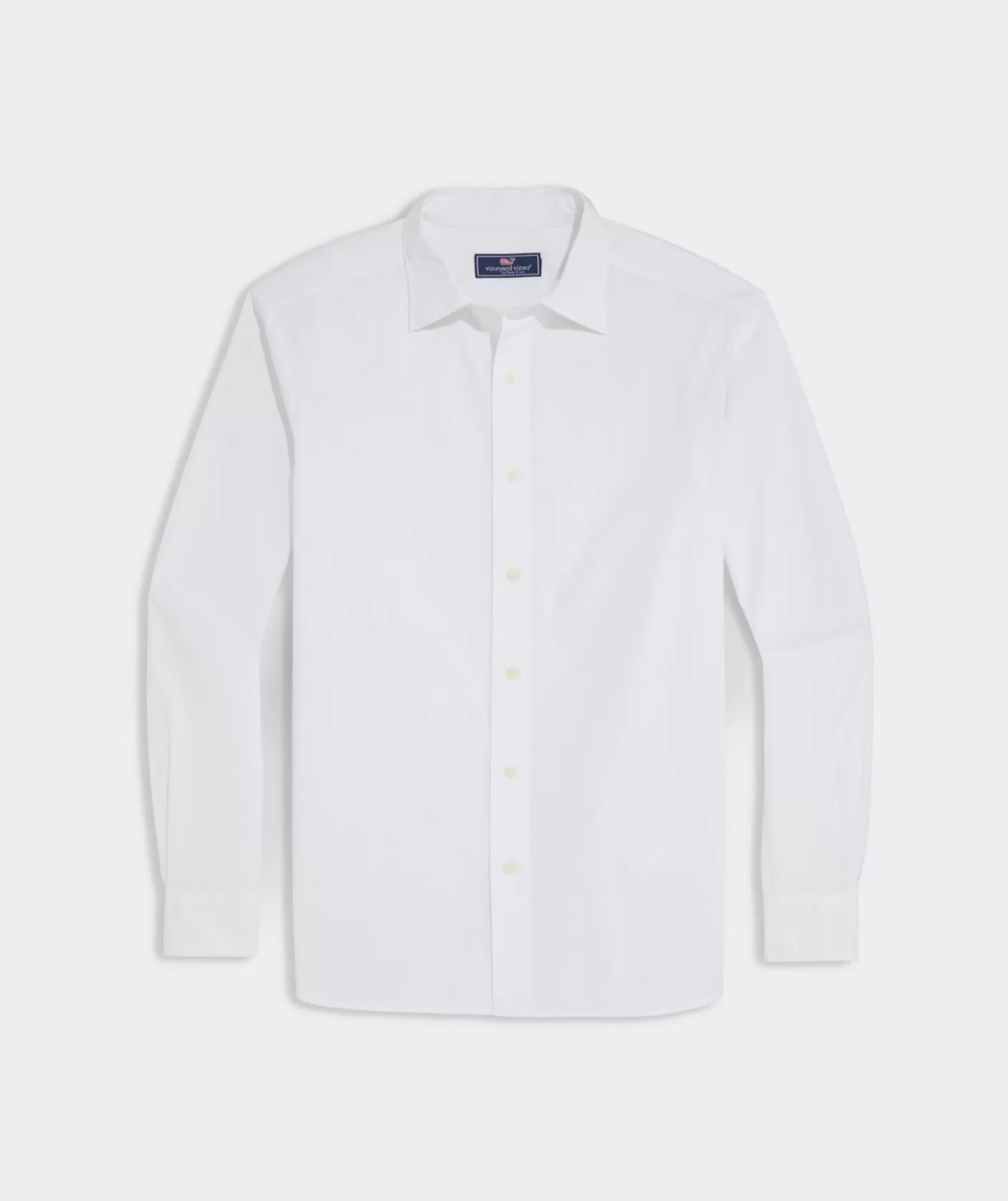 Vineyard Vines Stretch Poplin Solid Spread Collar Shirt< Button-Down Shirts