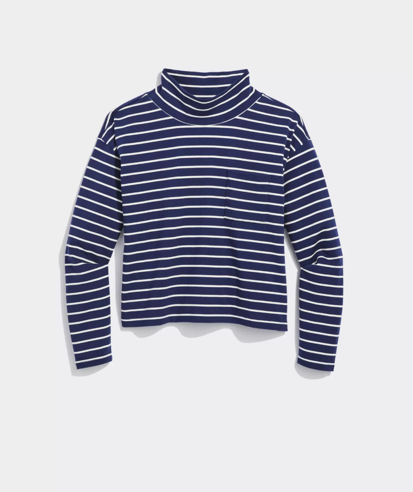 Vineyard Vines Striped Jamestown Funnel-Neck Tee< Tees