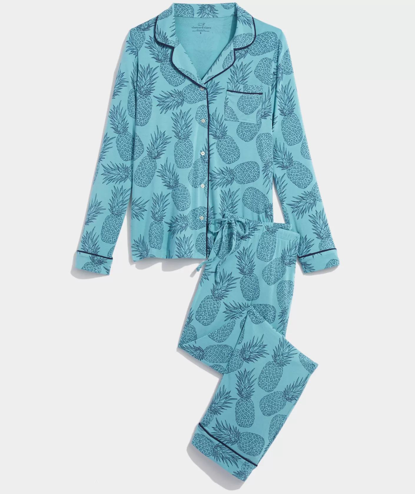 Vineyard Vines Super-Soft Printed Knit Pajama Set< Pajamas | Pants & Denim