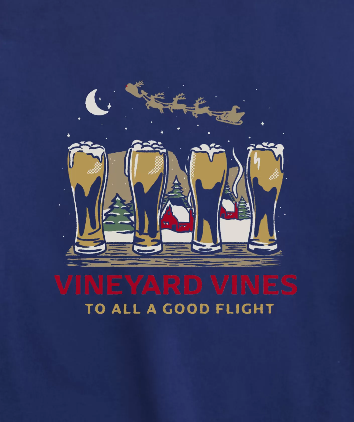 Vineyard Vines To All a Good Flight Long-Sleeve Tee< Tees