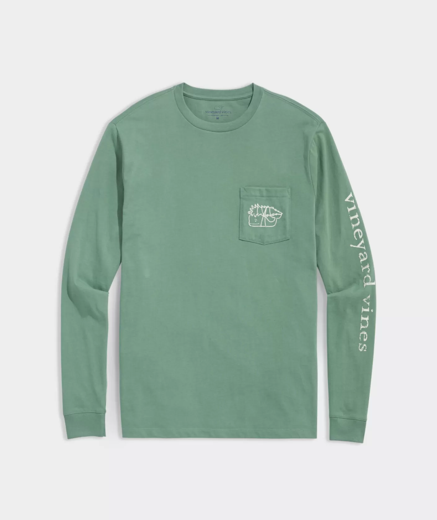 Vineyard Vines Vintage Tree Whale Long-Sleeve Pocket Tee< Tees