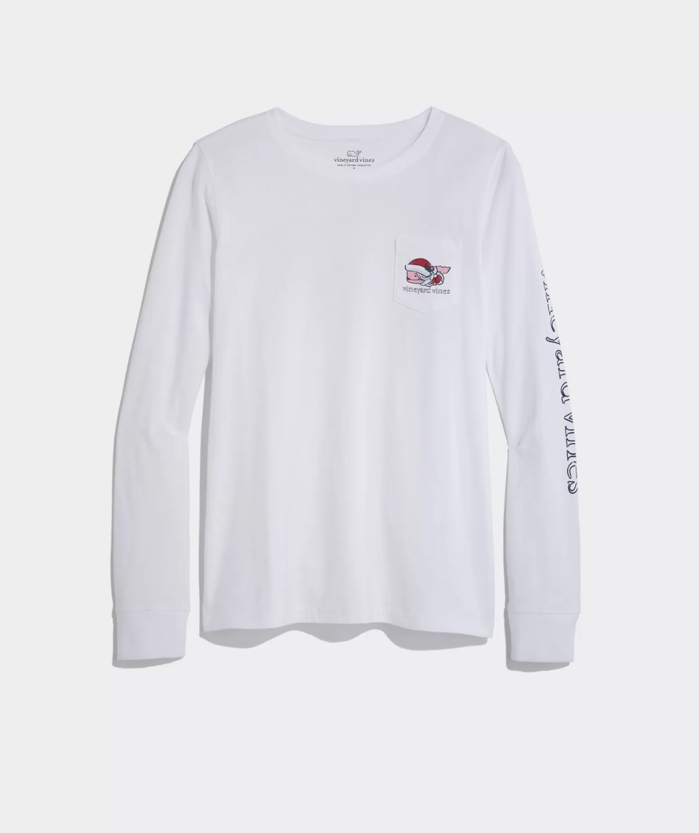 Vineyard Vines Whale & Tree Long-Sleeve Pocket Tee< Tees