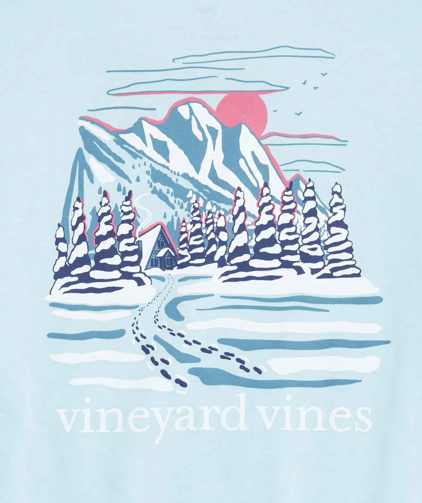 Vineyard Vines Winter Cabin Long-Sleeve Dunes Tee< Tees