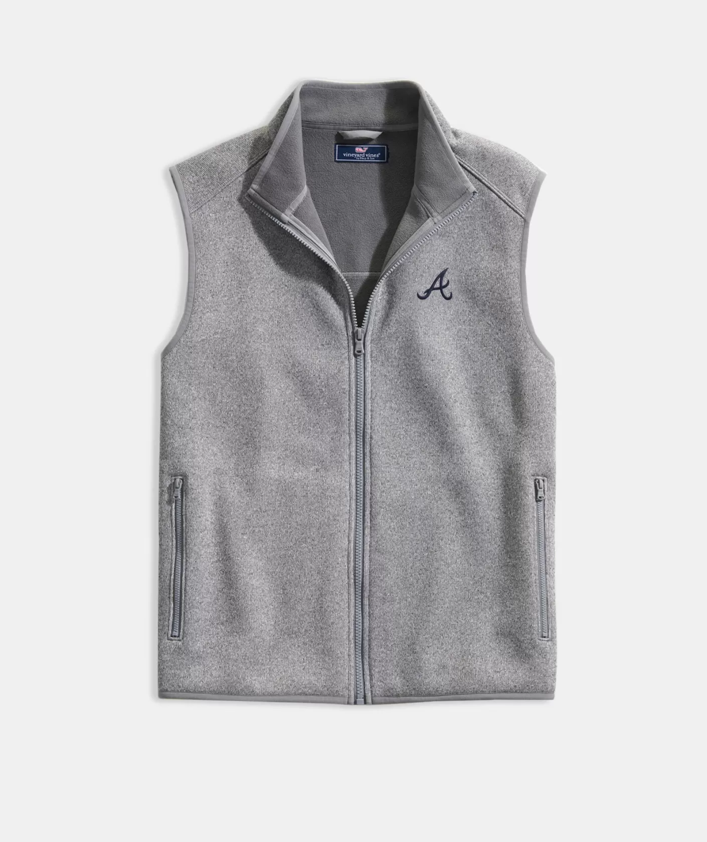 Vineyard Vines Women's Detroit Tigers Mountain Sweater Fleece Vest< Detroit Tigers